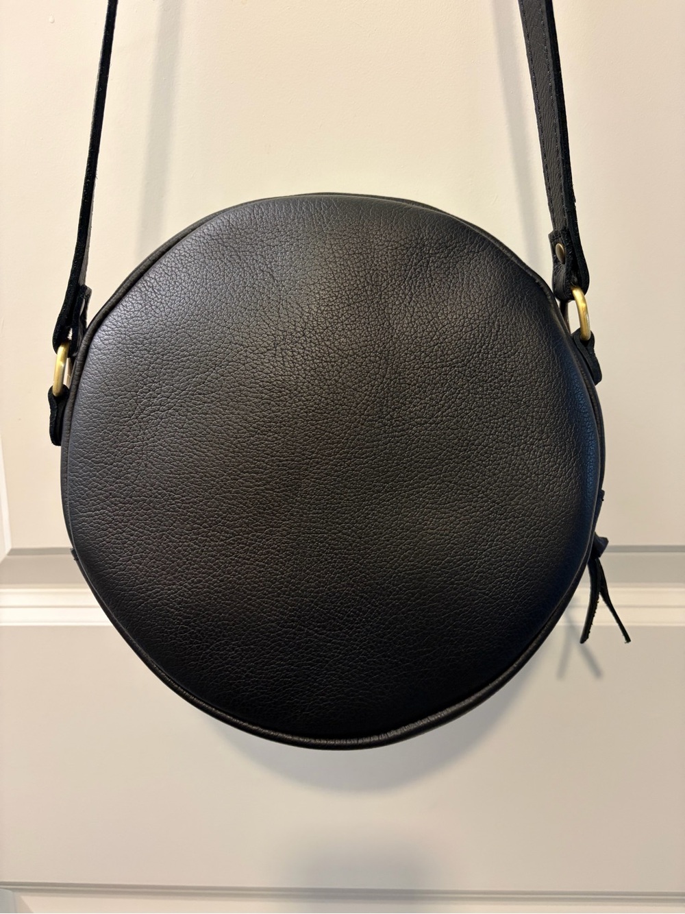 Portland Leather Round Large Crossbody Bag - Picture 2 of 13